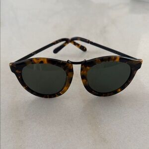 Karen Walker Black and Tortoise Sunglasses